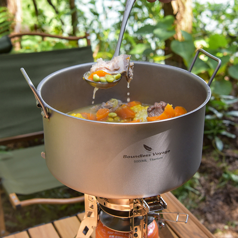 Mess Kit Titanium - Bezgraniczna podróż tytanowy garnek przenośna o