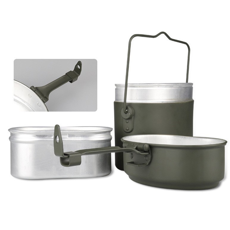Mess Kit Titanium - 79 Niemieckie pudełko na lunch, aluminiowe