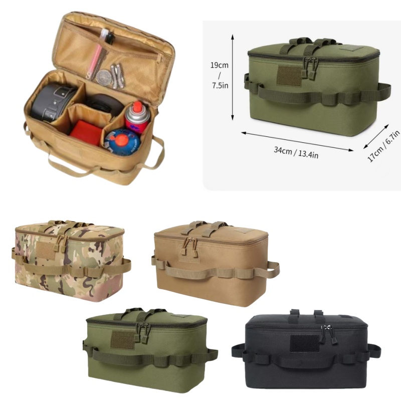 Camping Cooking Organizer - Outdoor Pouch Camping Storage Bag Organizer