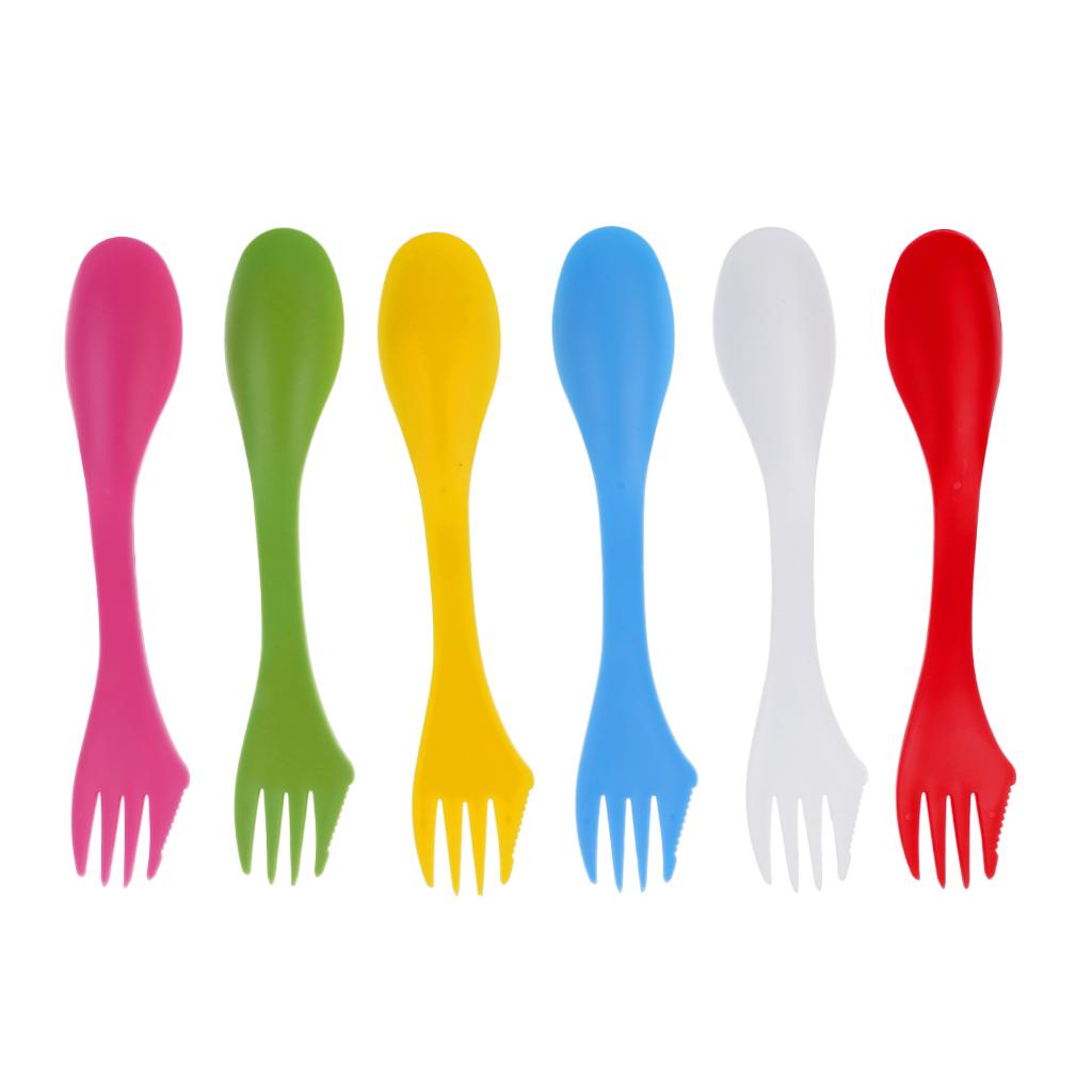 Camping Cooking And Eating Set - MagiDeal 6 sztuk / Zestaw Sztućce