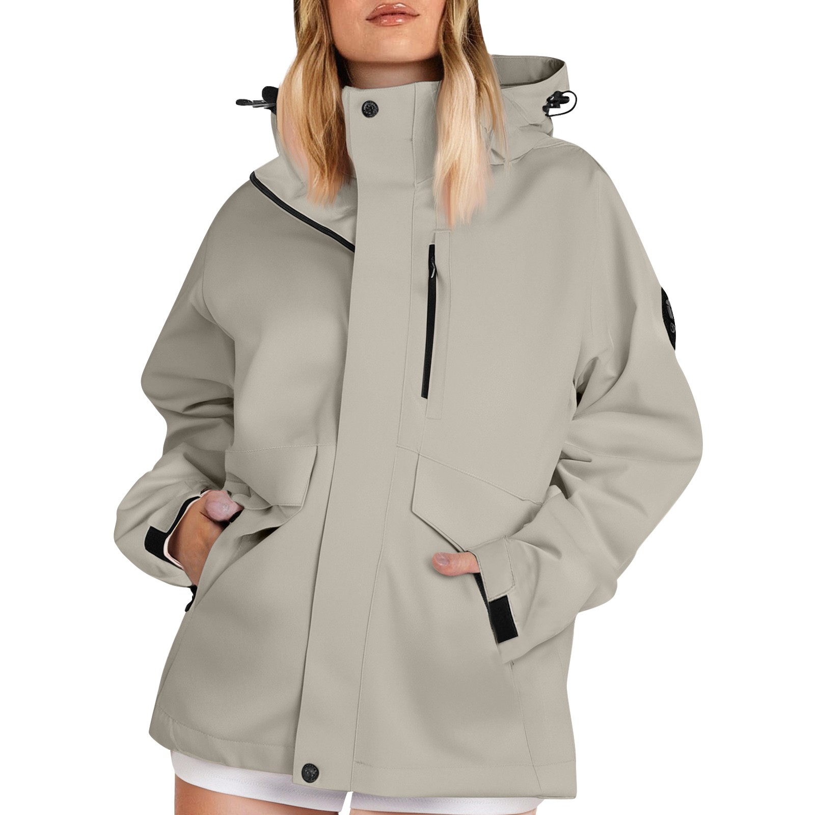 Camping Cooking Windbreak - Jesienne damskie lekkie kurtki trekkingowe Jednokolorowe