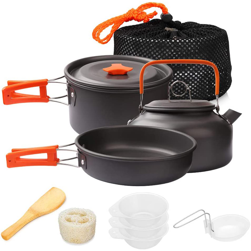 Camping Cooking Pot Set - 1 sztuk/1 zestaw zestaw naczyń kempingowych