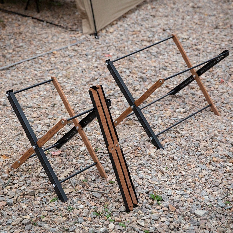 Camping Cooking Basket - Przenośne Składane Stoły Kempingowe Kosz Wielowarstwowy