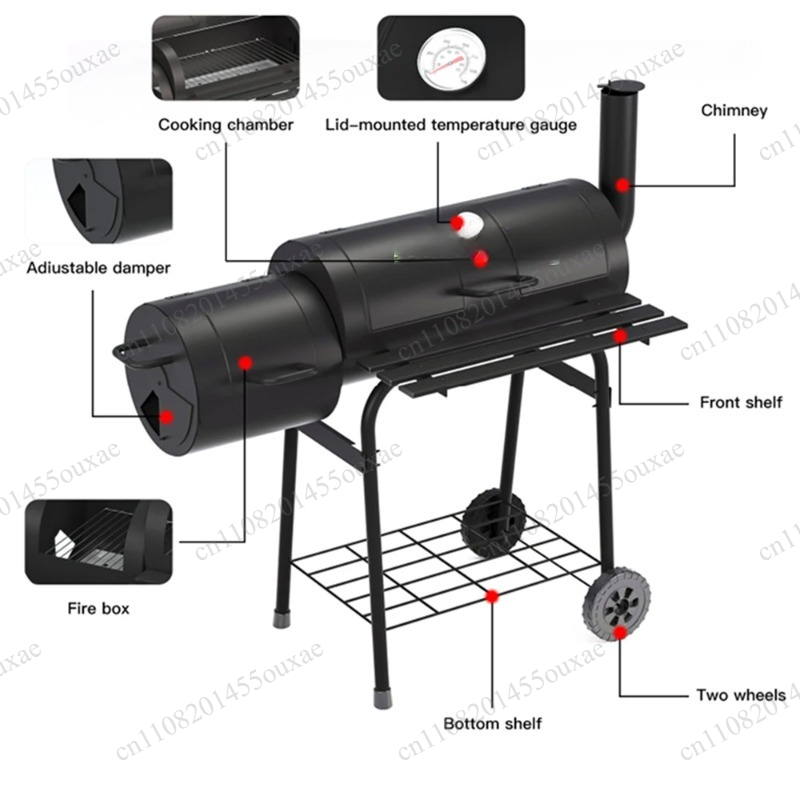 Camping Double Cooking Stove - Dwustronna duża grilla do grillowania na