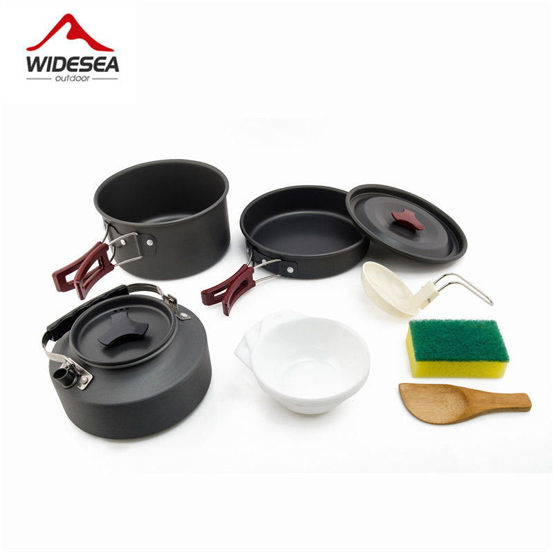 Camping Cooking And Eating Set - Zestaw garnków biwakowych na zewnątrz zestaw