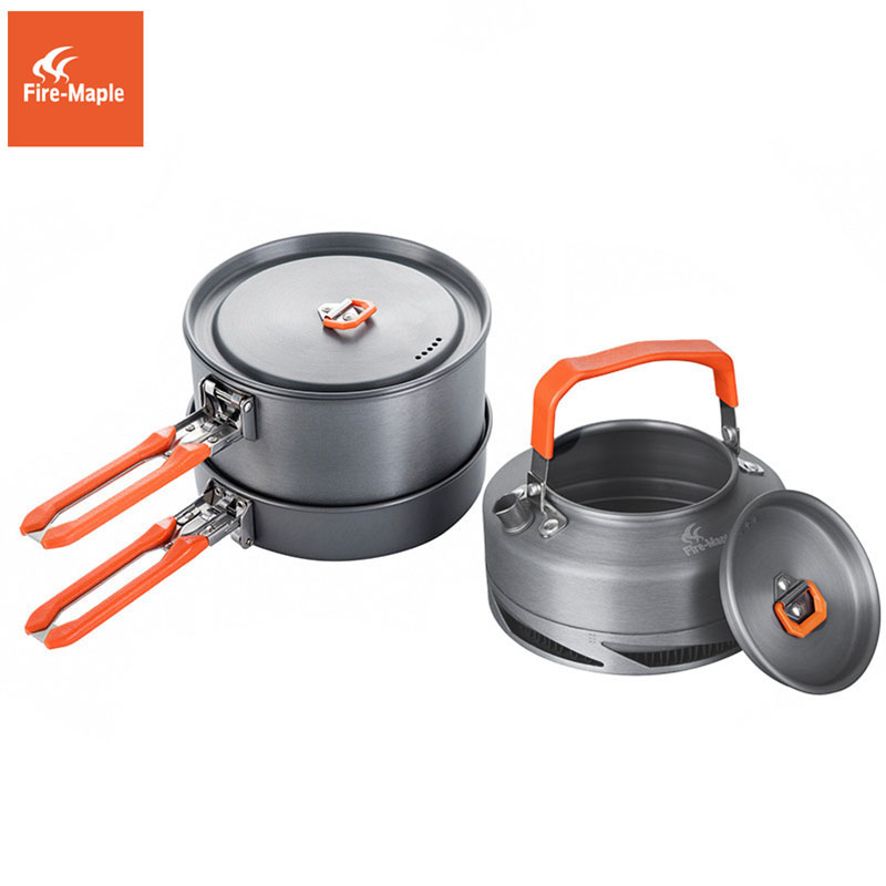Camping Cooking Pot Set - Fire Maple garnków Camping piesze wycieczki