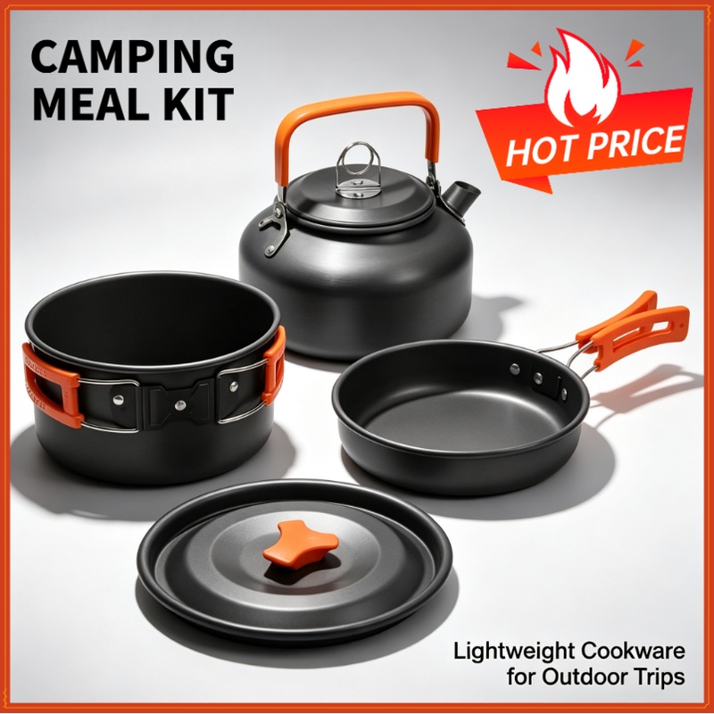Camping Cooking Mesh - Zestaw do gotowania na kempingu, naczynia