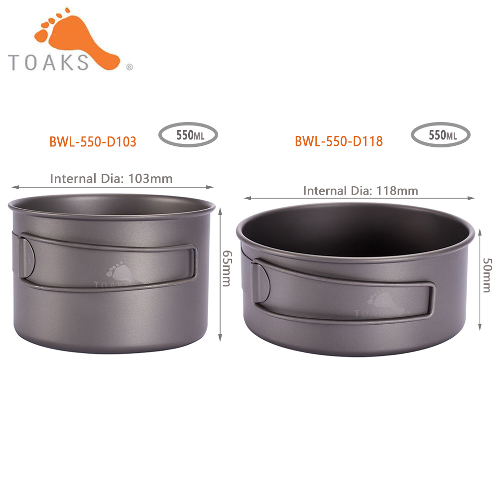 TOAKS BWL-550 Camping tytanowa – Mess Kit Titanium recenzja i cena