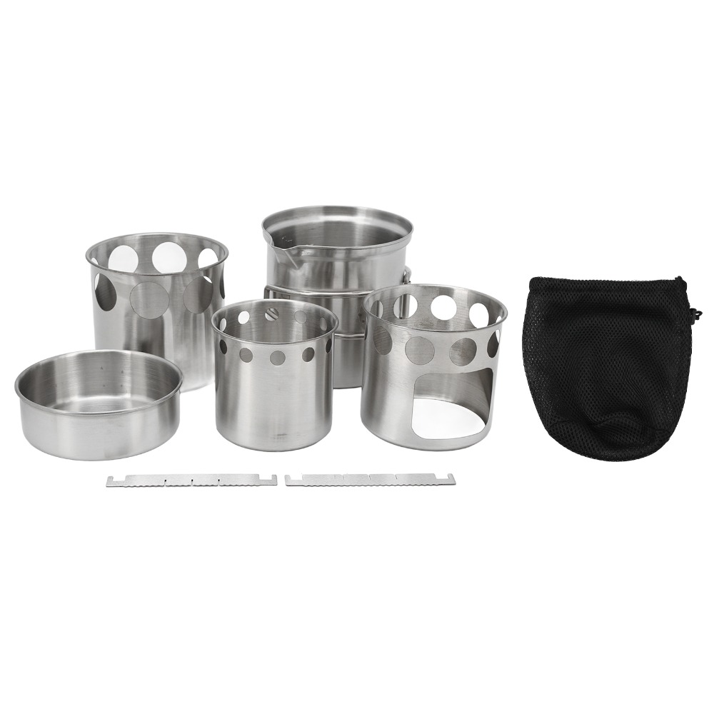 Zestaw naczyń kempingowych ze  – Camping Cooking Mesh recenzja i cena