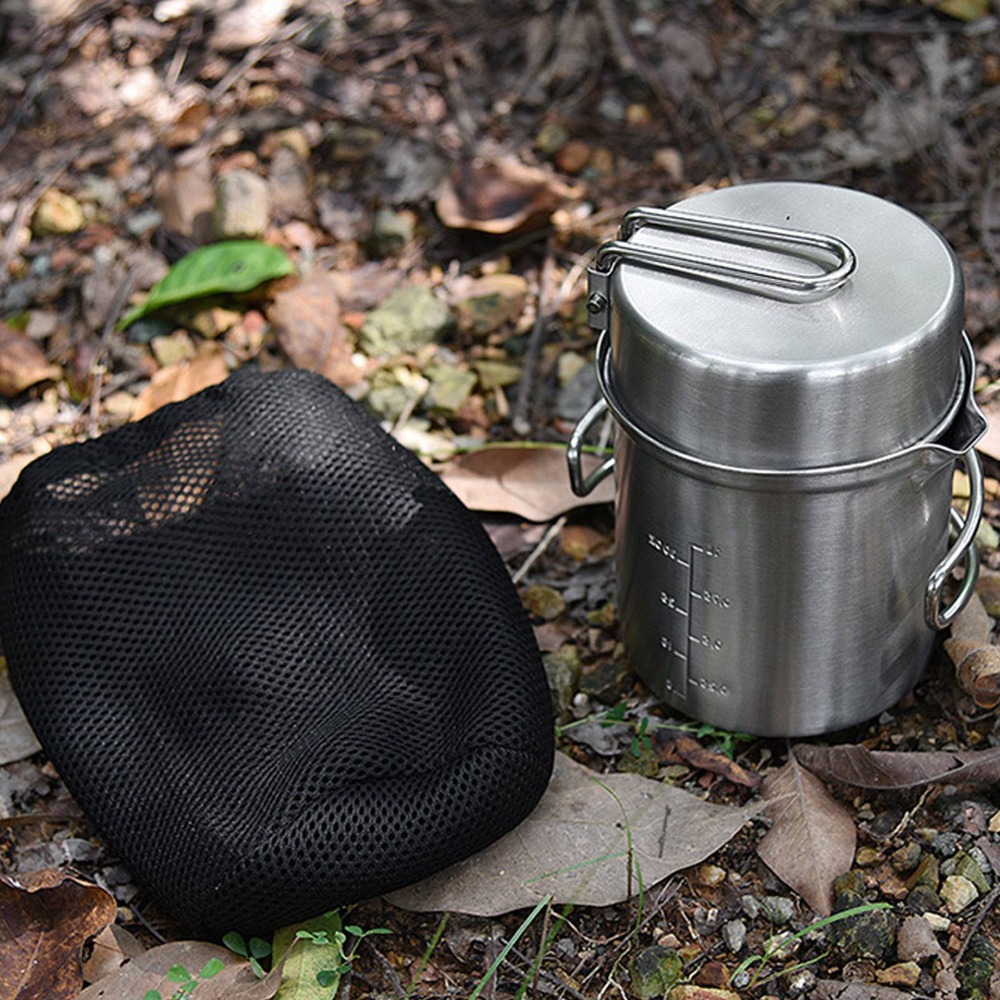 Zestaw naczyń kempingowych ze  – Camping Cooking Mesh recenzja i cena