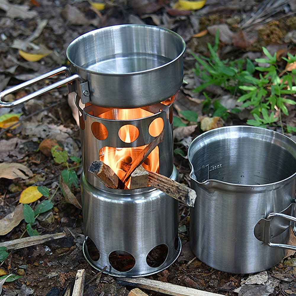 Zestaw naczyń kempingowych ze  – Camping Cooking Mesh recenzja i cena