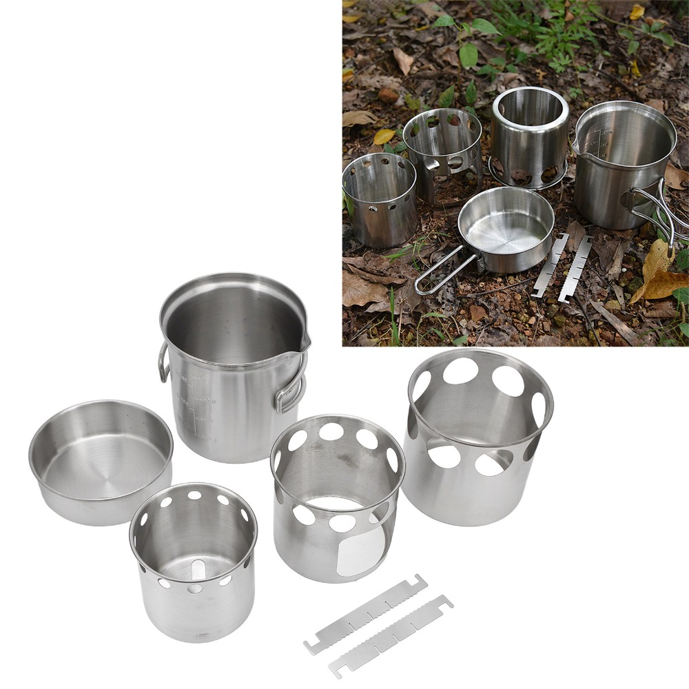 Zestaw naczyń kempingowych ze  – Camping Cooking Mesh recenzja i cena
