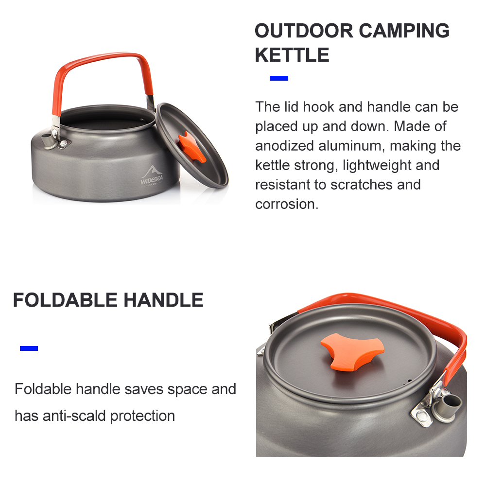 Veduea 1.1L 2L1.5L Camping cza – Camping Cooking Pot Set recenzja i cena