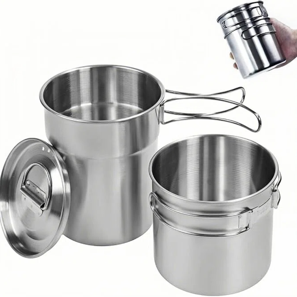 Składane kubki kempingowe, nac – Camping Cooking Pot Set recenzja i cena
