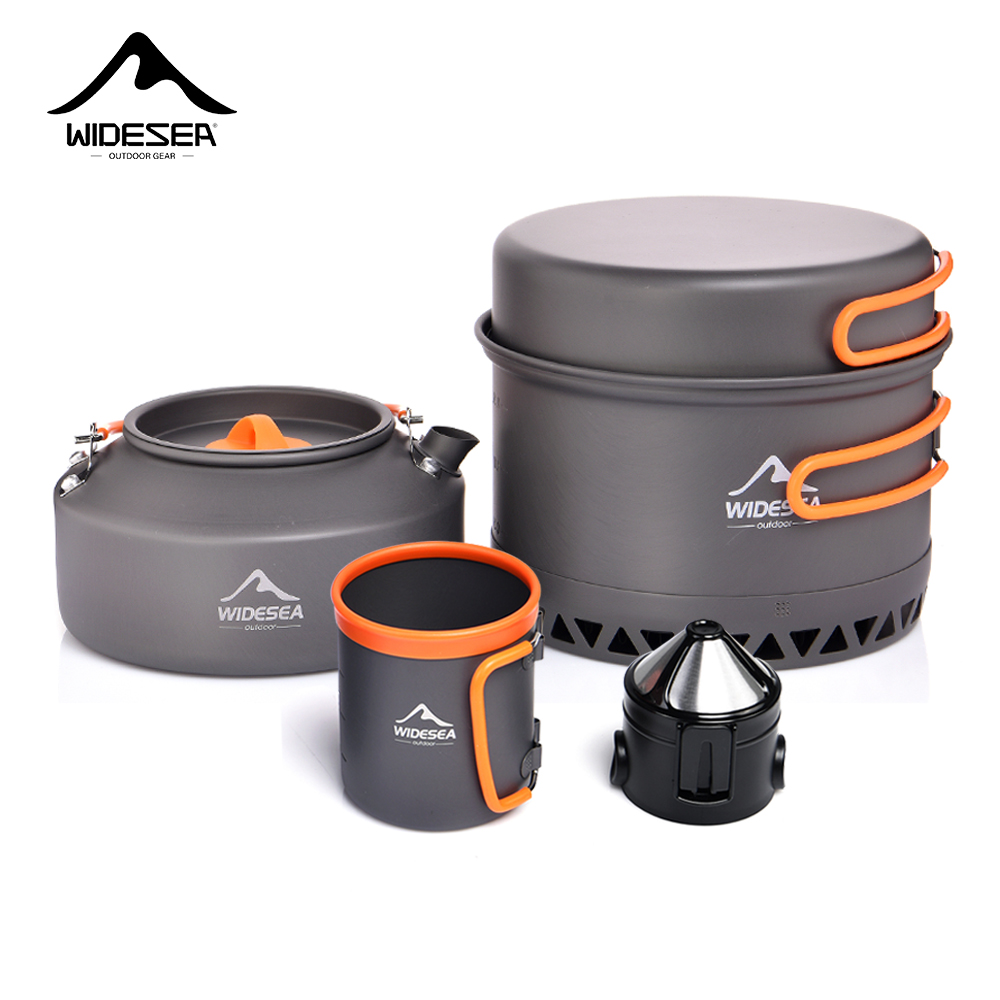 Zestaw naczyń kempingowych, na – Camping Cooking Pot Set recenzja i cena