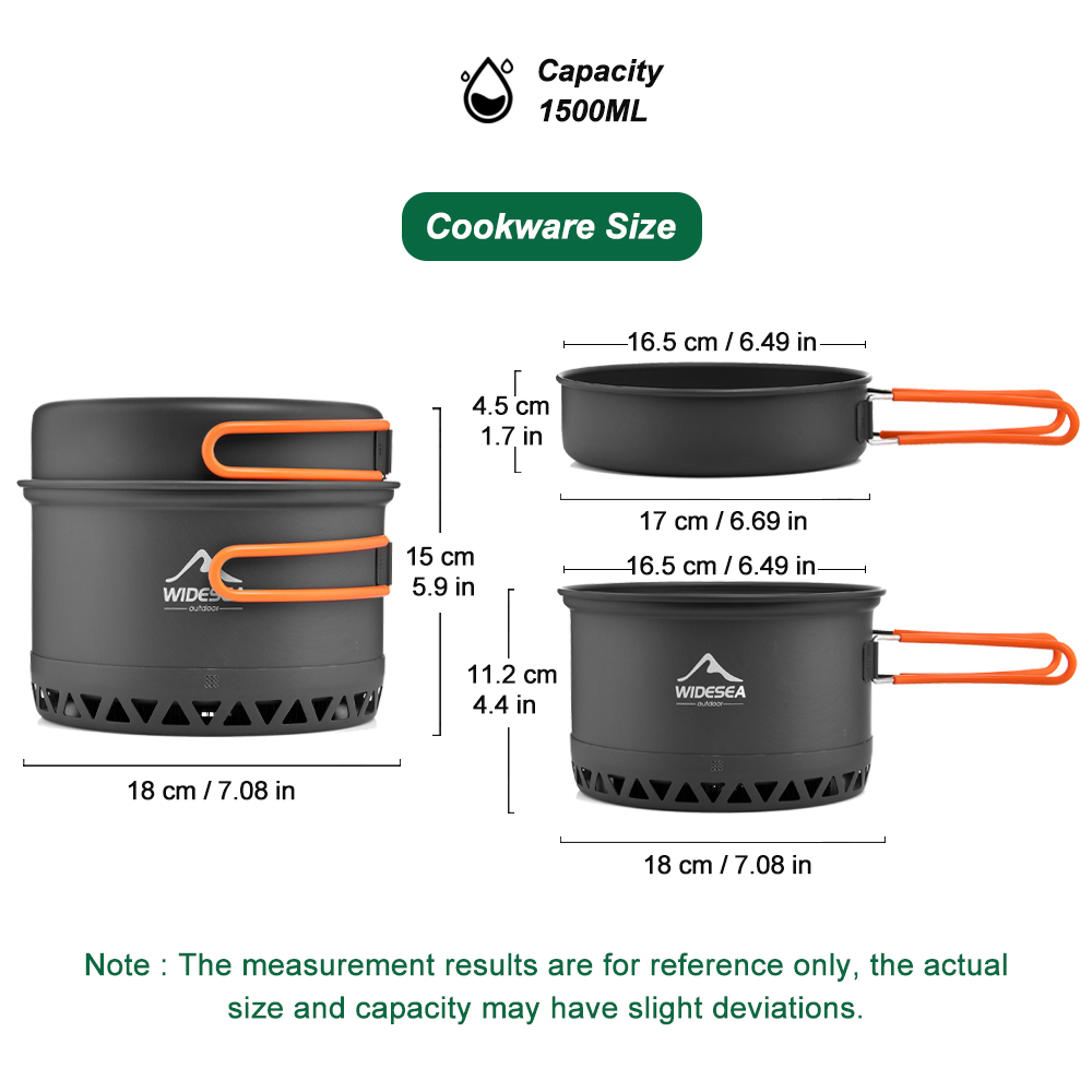 Zestaw naczyń kempingowych, na – Camping Cooking Pot Set recenzja i cena