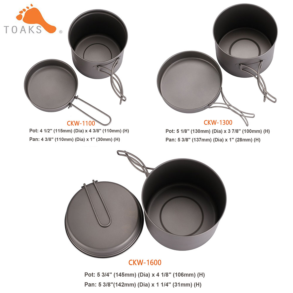 TOAKS zestaw garnków ultralekk – Mess Kit Titanium recenzja i cena