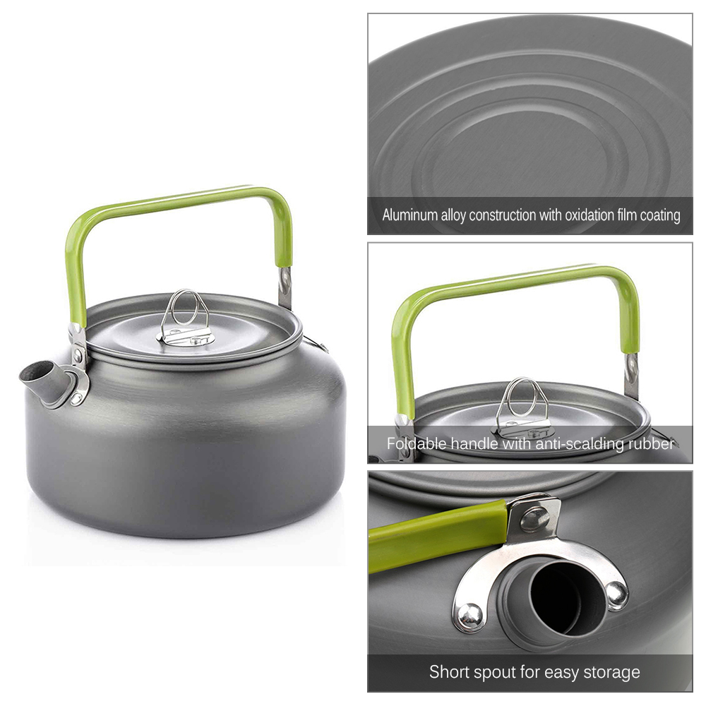 Przenośny czajnik wodny na zew – Camping Cooking Pot Set recenzja i cena