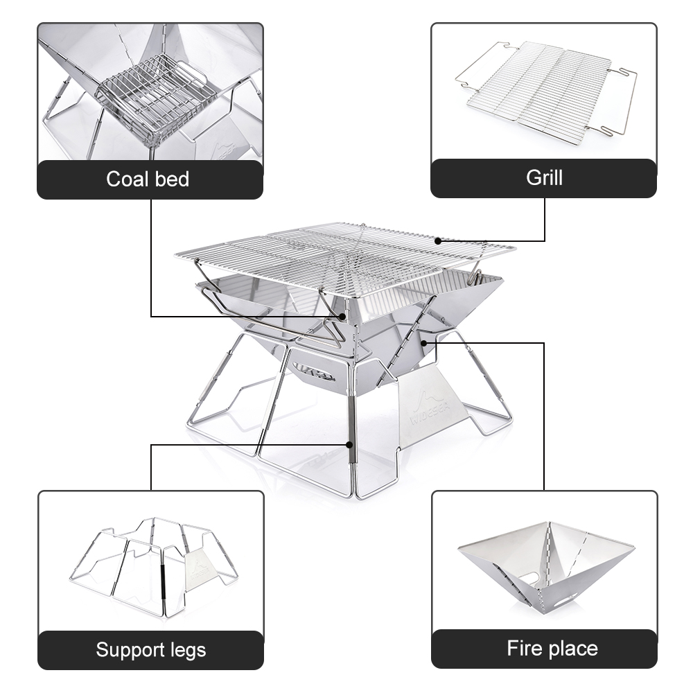 Wiatroodporny grill kempingowy – Camping Cooking Meat recenzja i cena
