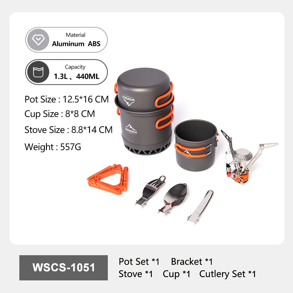 Przenośny zestaw naczyń kempin – Camping Cooking And Eating Set recenzja i cena