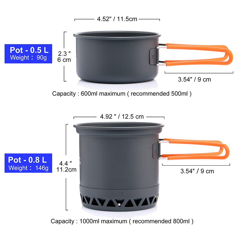 Przenośny zestaw naczyń kempin – Camping Cooking And Eating Set recenzja i cena