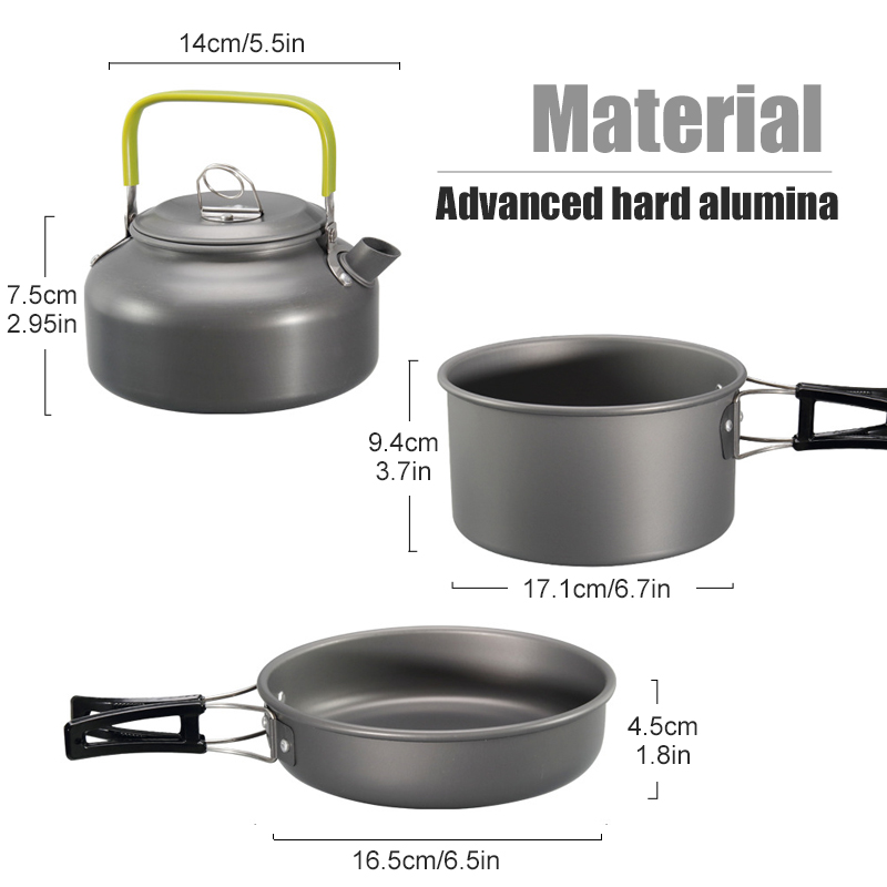 WESTTUNE Zestaw naczyń kemping – Camping Cooking Meat recenzja i cena