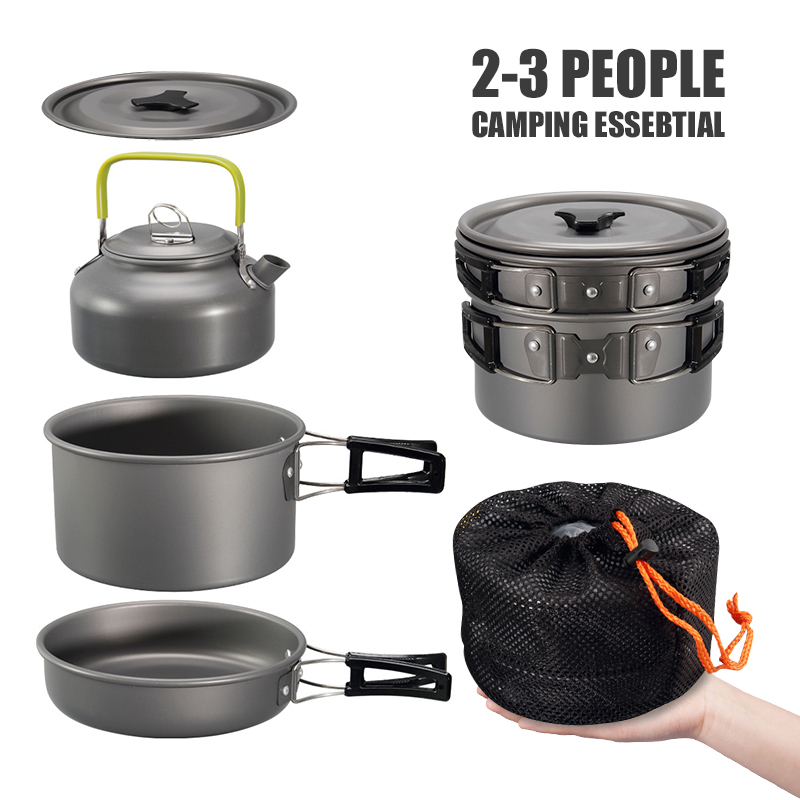 WESTTUNE Zestaw naczyń kemping – Camping Cooking Meat recenzja i cena