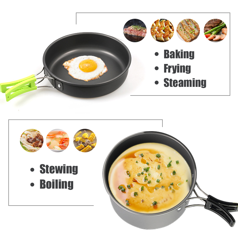 WESTTUNE Zestaw naczyń kemping – Camping Cooking Meat recenzja i cena