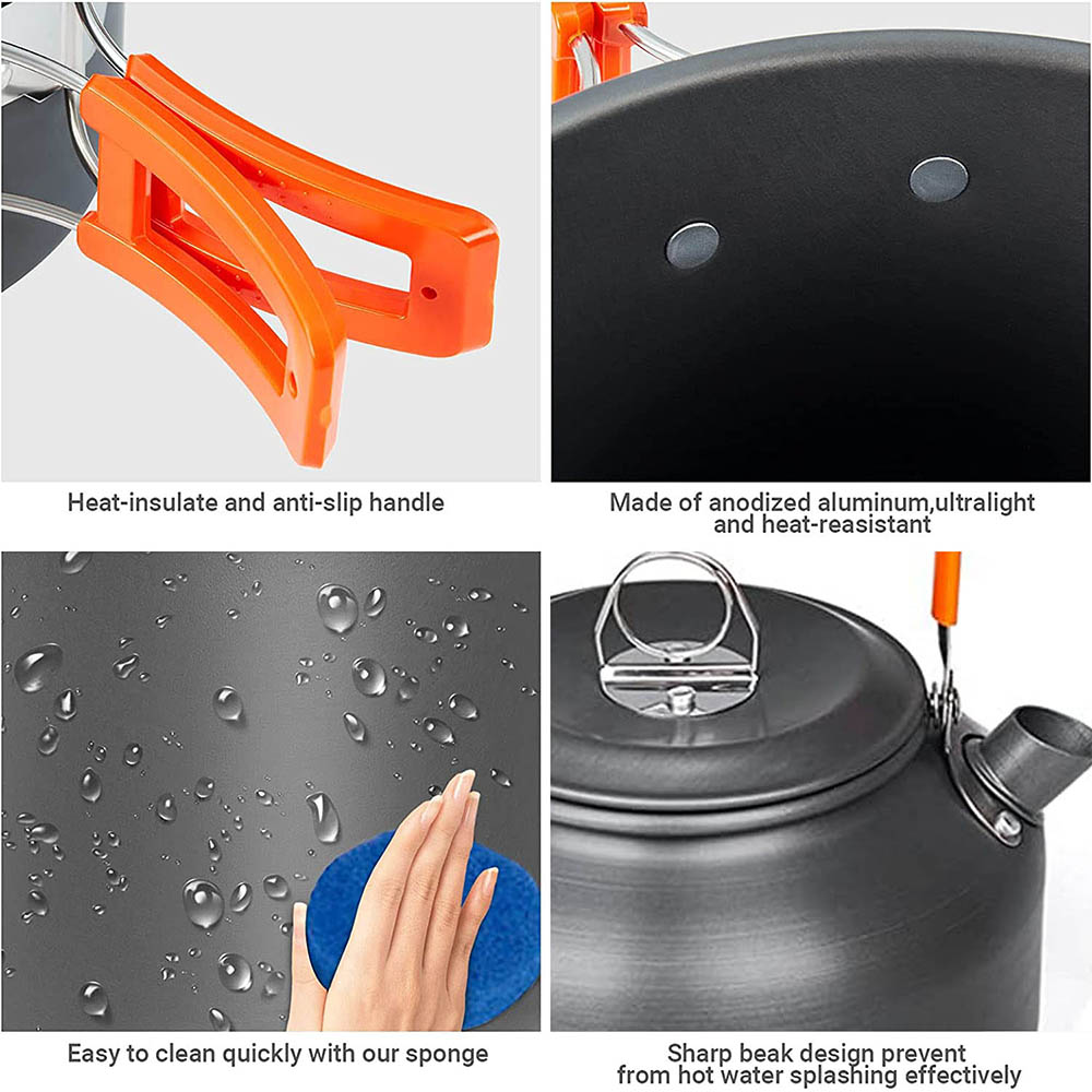 1 sztuk/1 zestaw zestaw naczyń – Camping Cooking Pot Set recenzja i cena