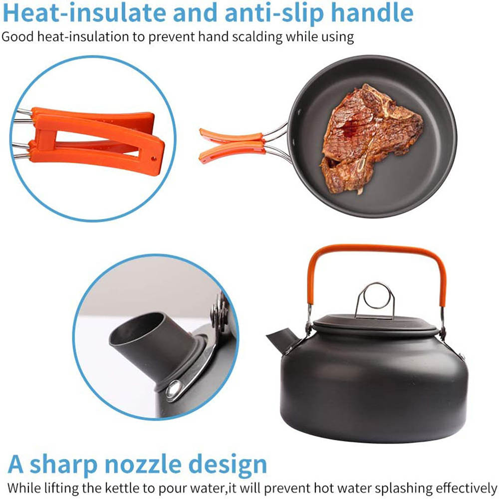 1 sztuk/1 zestaw zestaw naczyń – Camping Cooking Pot Set recenzja i cena