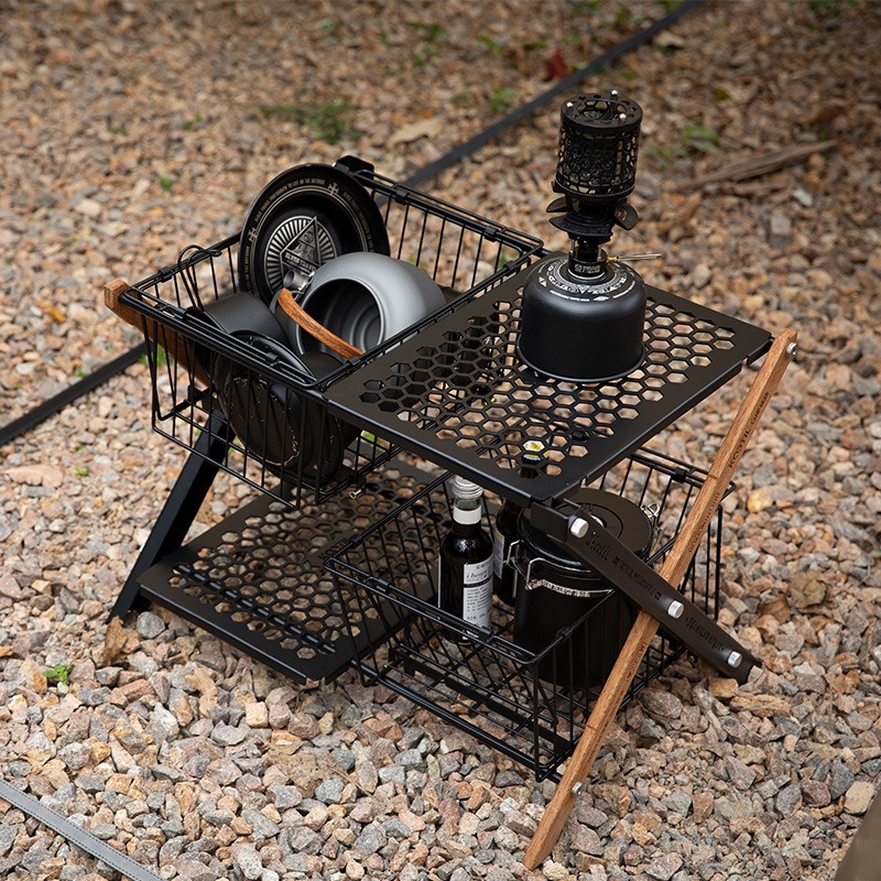 Przenośne Składane Stoły Kempi – Camping Cooking Basket recenzja i cena