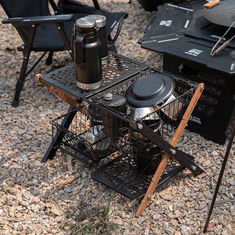 Przenośne Składane Stoły Kempi – Camping Cooking Basket recenzja i cena