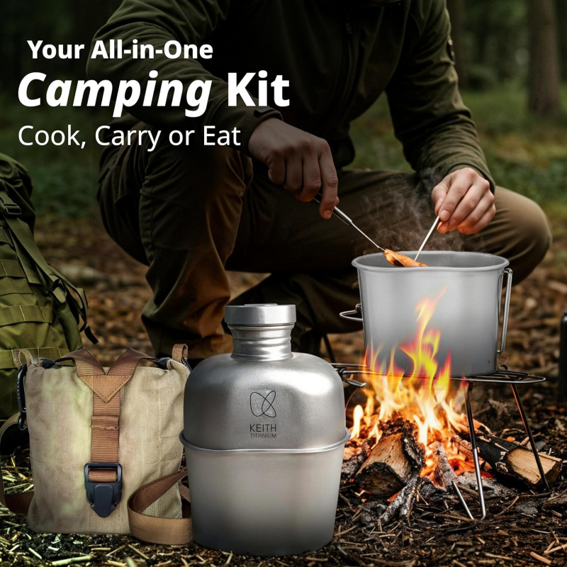 Keith Tytanowa butelka Outdoor – Mess Kit Titanium recenzja i cena