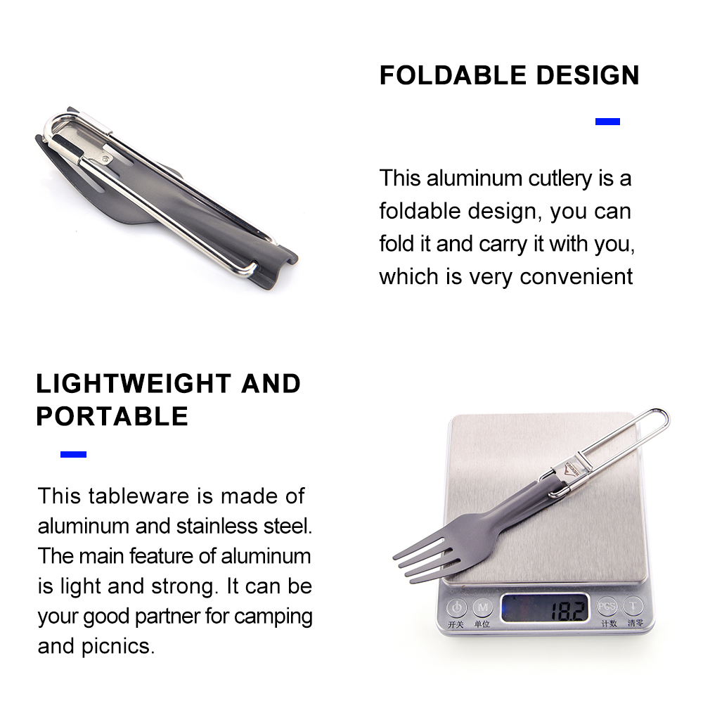 Widesea Camping aluminium łyżk – Camping Cooking And Eating Set recenzja i cena