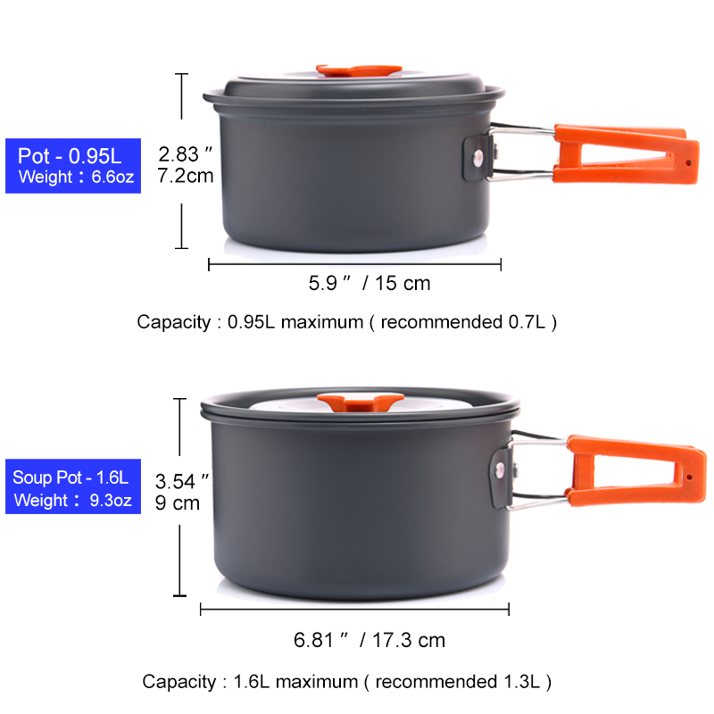 Widesea Camping Outdoor Cookwa – Camping Cooking And Eating Set recenzja i cena