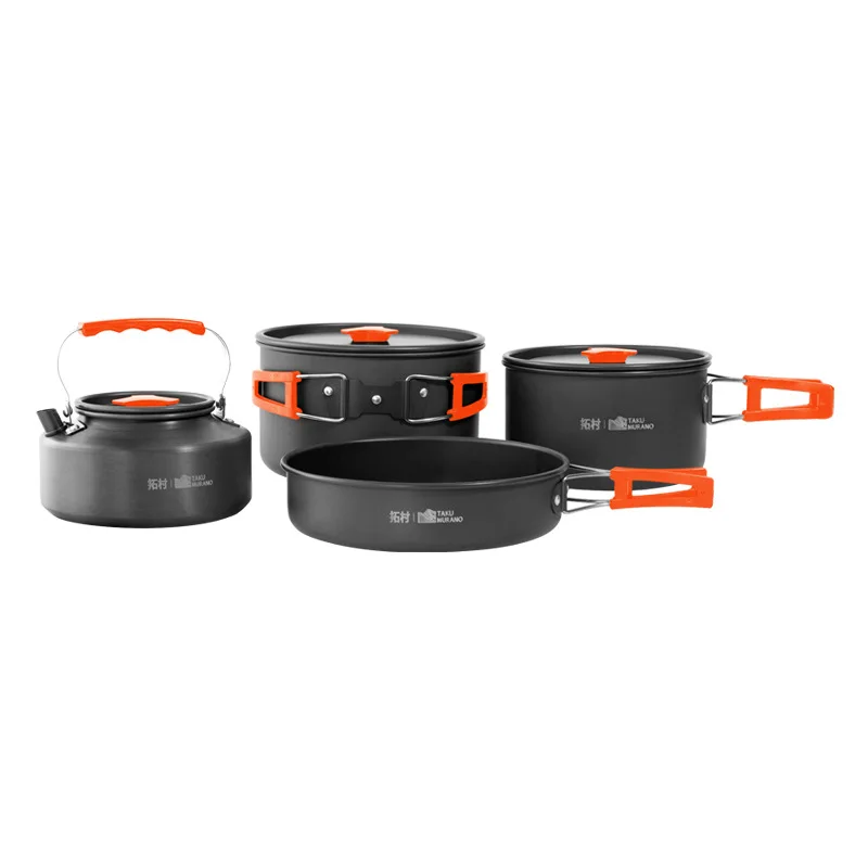 Zestaw naczyń kempingowych do  – Camping Cooking Set Non Stick recenzja i cena