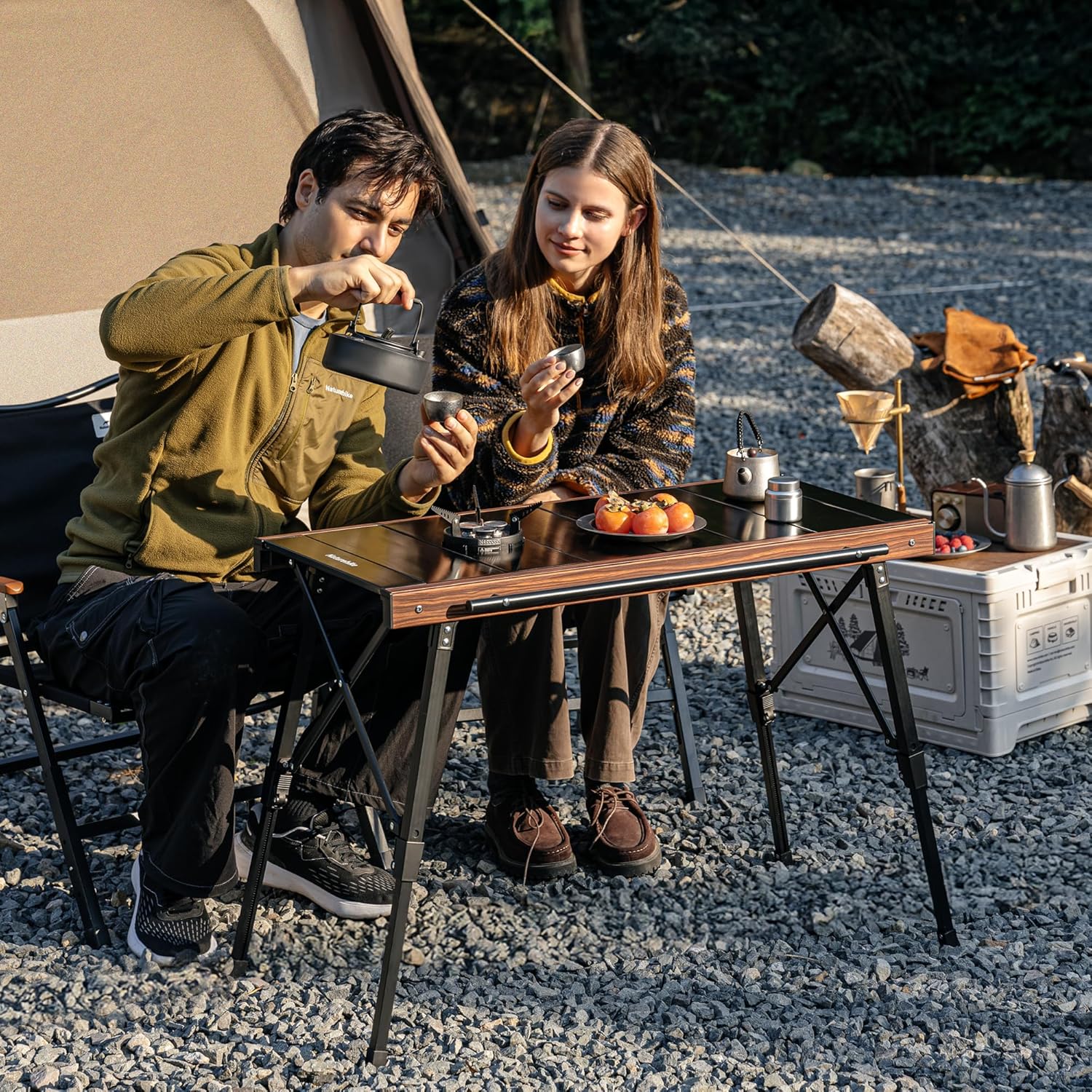 Regulowany stołek kempingowy z – Camping Cooking System recenzja i cena