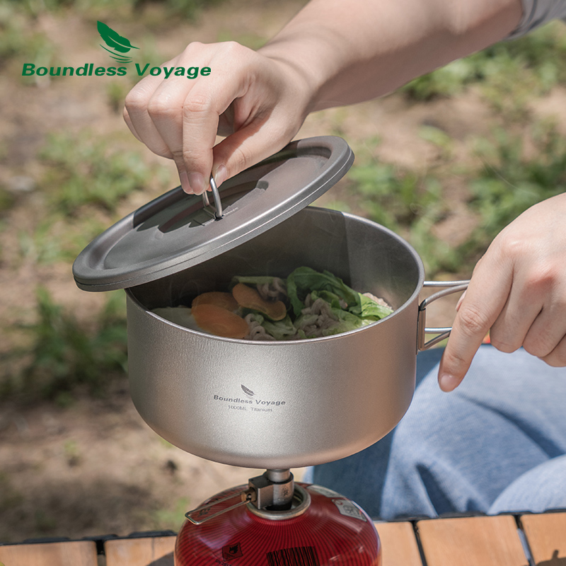 Boundless Voyage Tytanowy garn – Camping Cooking Pot Set recenzja i cena