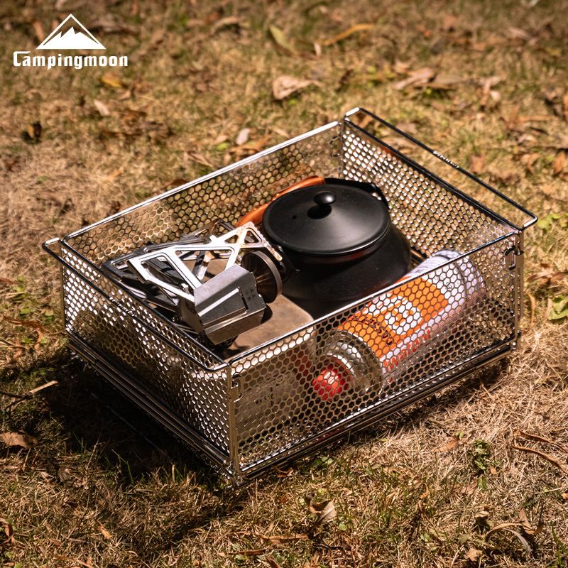 CAMPINGMOON CK-24SF Zestaw sto – Camping Cooking Basket recenzja i cena