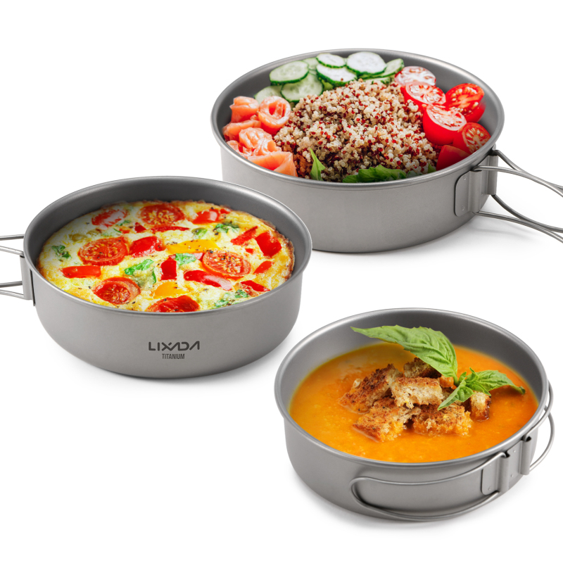 Lixada Tytanowe miski Ultralek – Mess Kit Titanium recenzja i cena