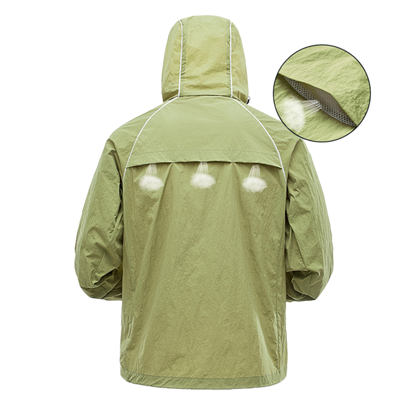 EUMERGX Męska Damska Kurtka Tr – Camping Cooking Windbreak recenzja i cena